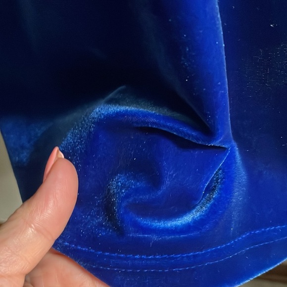 Vintage Lord and Taylor royal blue velvet velour super soft turtleneck top sz M - Picture 4 of 11